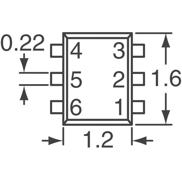 ROHM 羅姆 N+N溝道 MOSFET 晶體管 EM6K7T2R