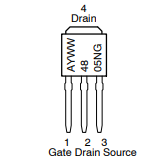 ON 安森美 功率MOSFET 單N溝道晶體管 三極管 NTD4805N-1G