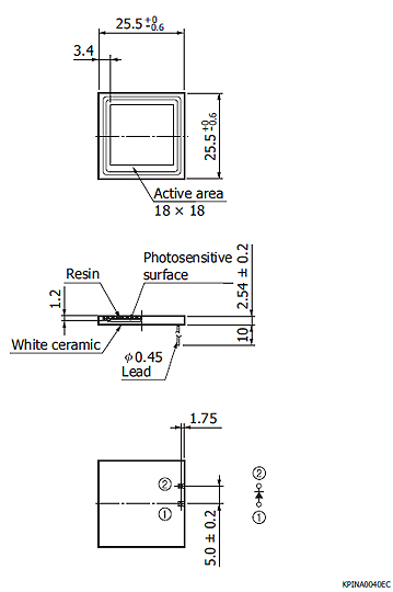 硅PIN光電二極管S3204-08(圖2)