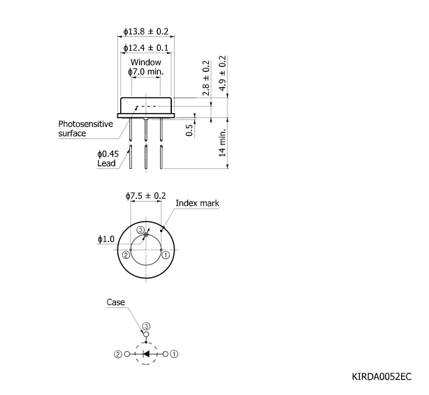 InGaAs PIN 光電二極管G8370-85(圖2)