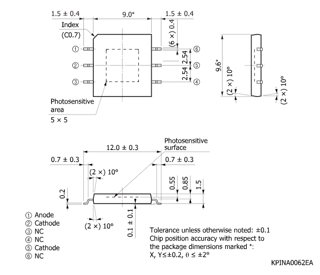 硅PIN光電二極管 S7478(圖2)