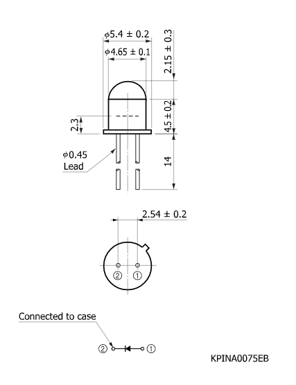 硅PIN光電二極管S5821-01(圖2)