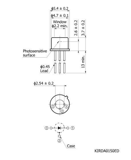 InGaAs PIN光電二極管G12180-005A(圖2)