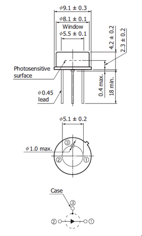 砷化銦InAs光伏探測器 P10090-01(圖2)