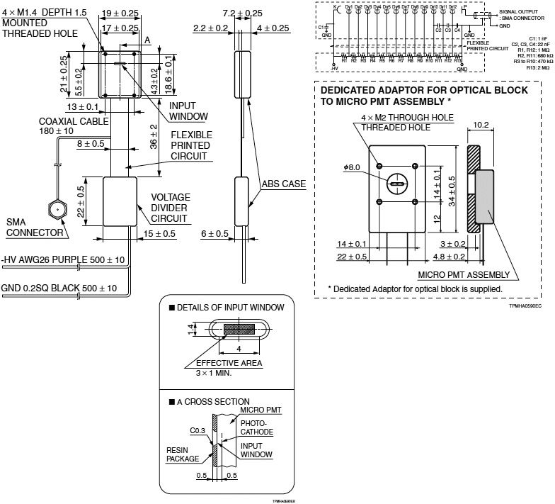 微型光電倍增管組件 H12400(圖3)