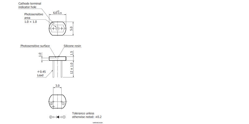 濱松 硅光電倍增管 MPPC SiPM S12571-015C(圖1)