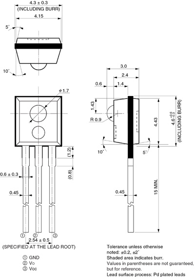 濱松 施密特觸發(fā)式光IC S7610-10(圖1)